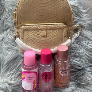Victoria Secret Backpack with 3 Body Mist